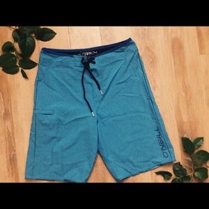 Blue board shorts